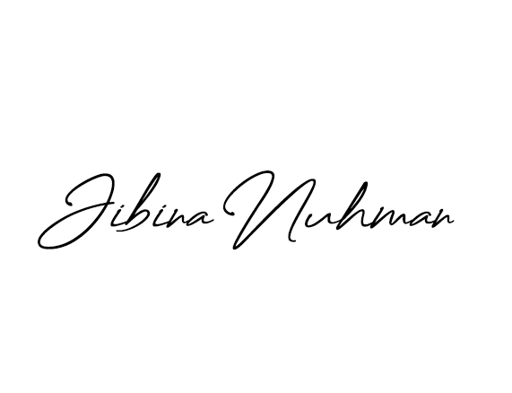 Signature of Jibina Nuhman Shamnad, Founder of Top Heat Electricals